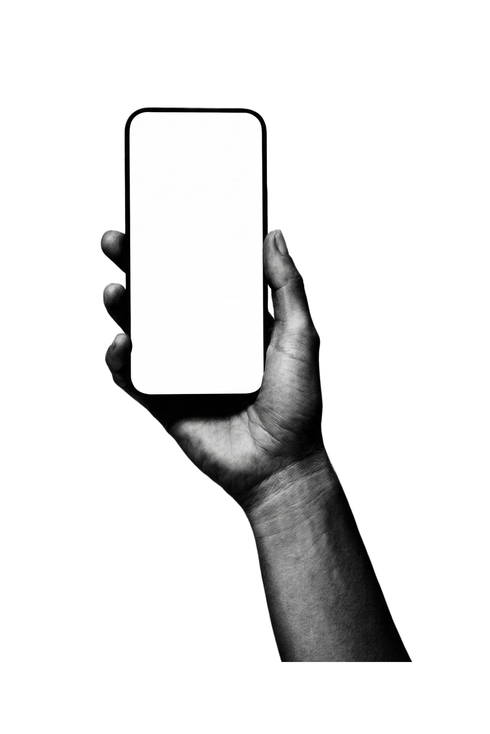 Hand holding phone