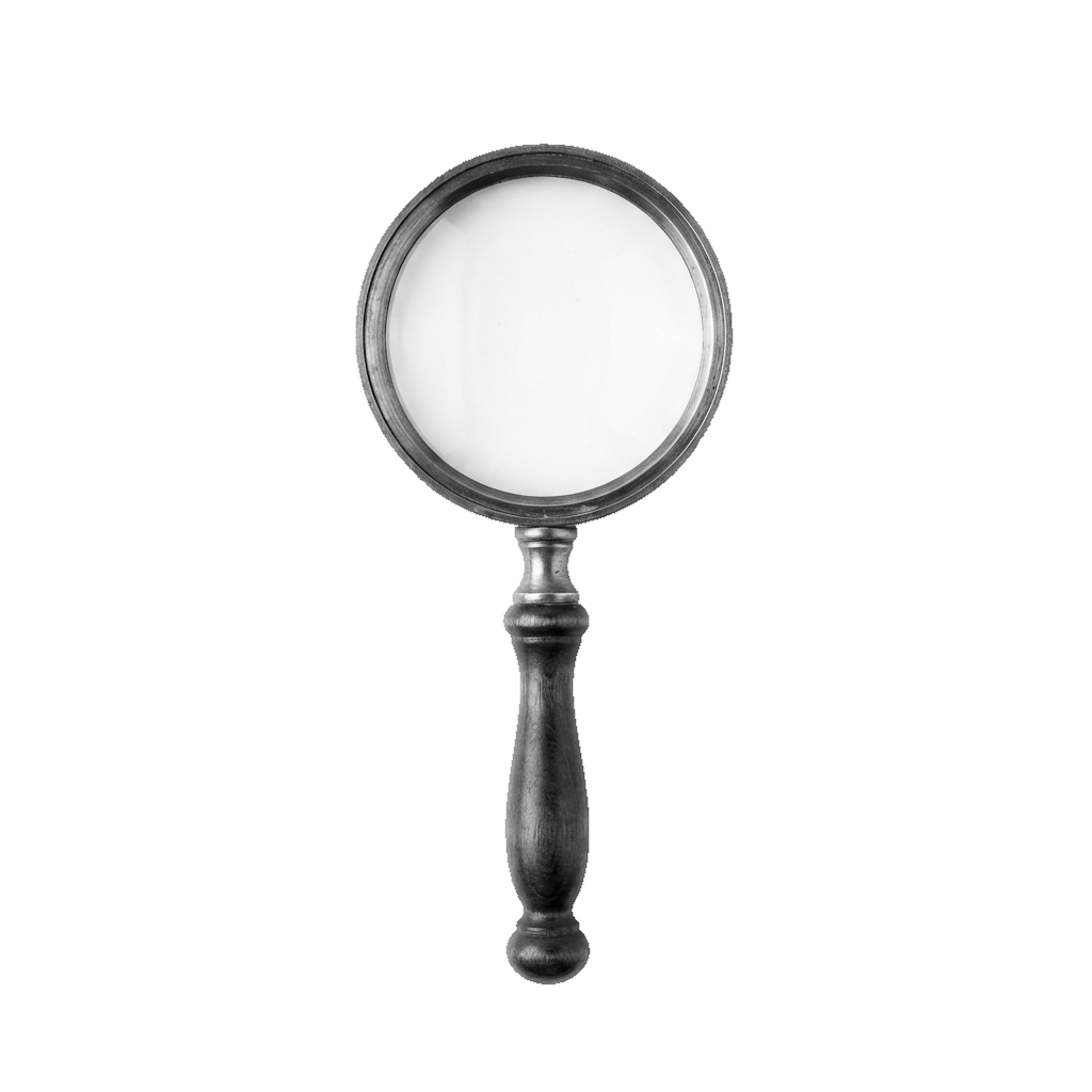 A magnifying glass